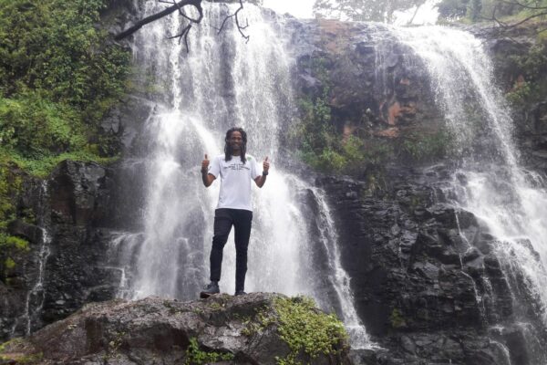 Ademir Paulino at the Waterfall in Iten
