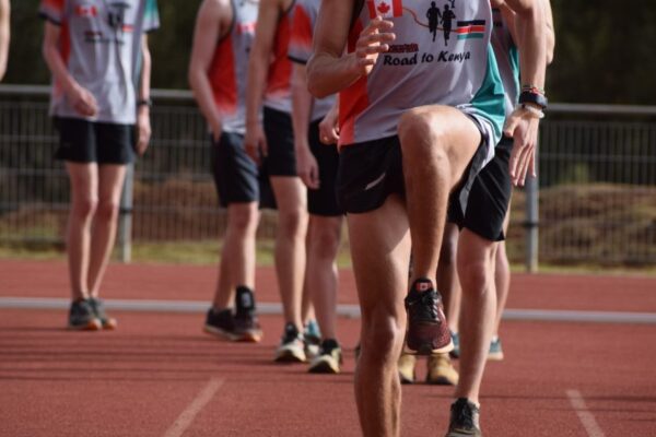 Drills at the track in Kenya
