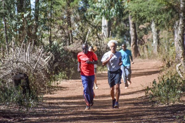 Running in the Kenyan Forest