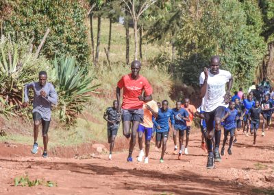 KE pacer Emmanual in the local Fartlek