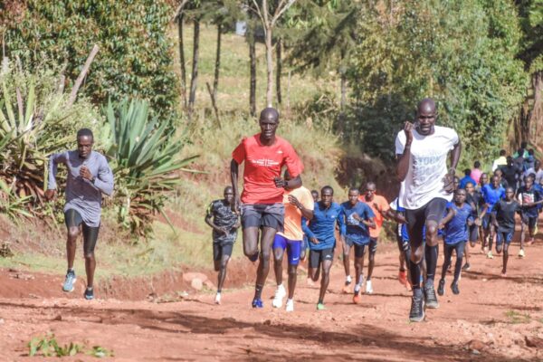 KE pacer Emmanual in the local Fartlek
