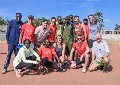 Track session with Eliud Kipchoge