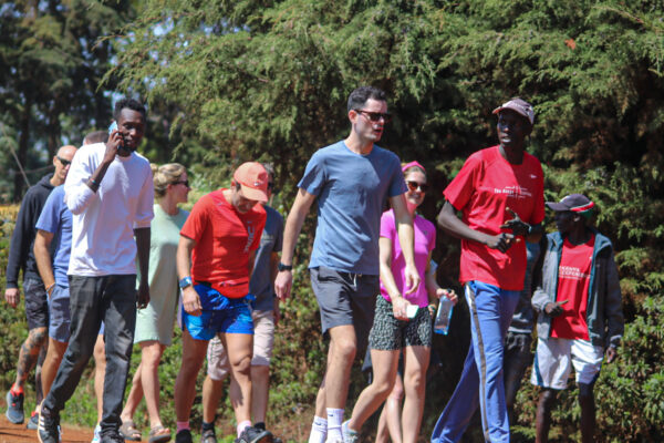 Walking around Iten with the Kenya Experience team