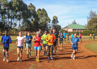 Track Session warm up in Kenya