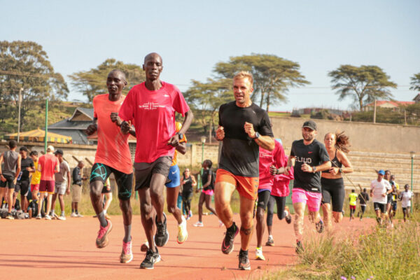 Training at Kipchoge Keino track