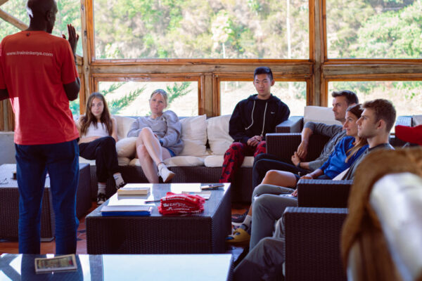 Coaches corner session in the HATC lounge