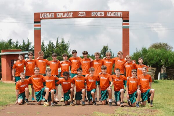 team photo at the track